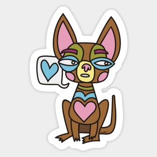 Chihuahua Lovegaroo Sticker